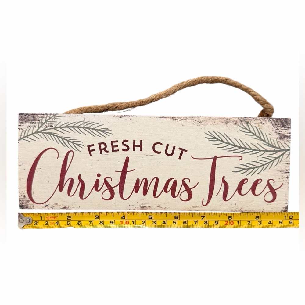 CHRISTMAS Wood Holiday Hanging Decor and Soft Ornaments Set BUNDLE 5 Pieces NEW - Picture 2 of 5